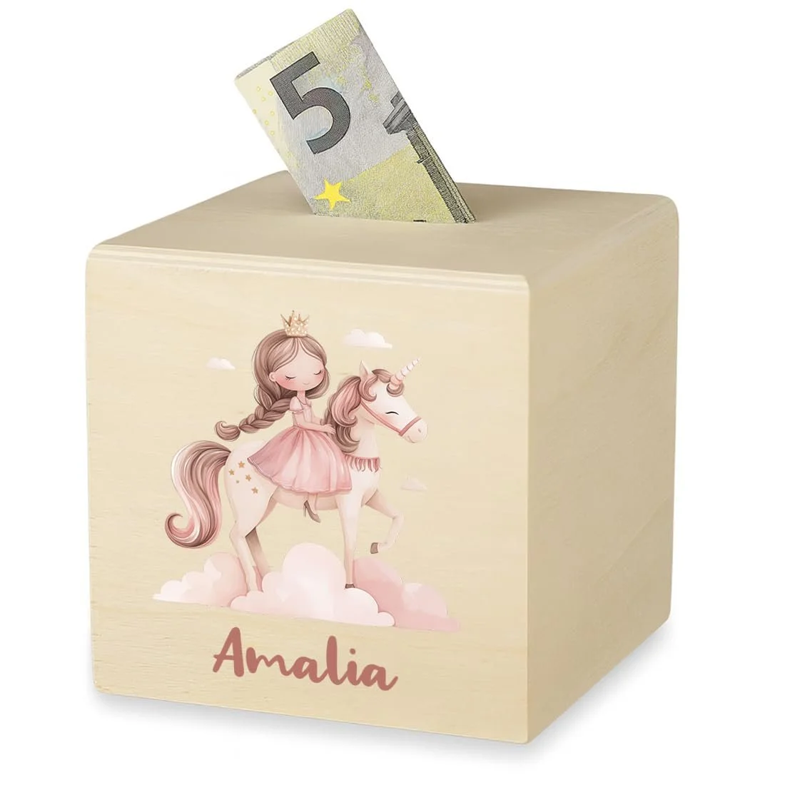 Скарбничка polar-effekt Дерев'яна 10 x 10 см з УФ-друком Натуральна, фото №1