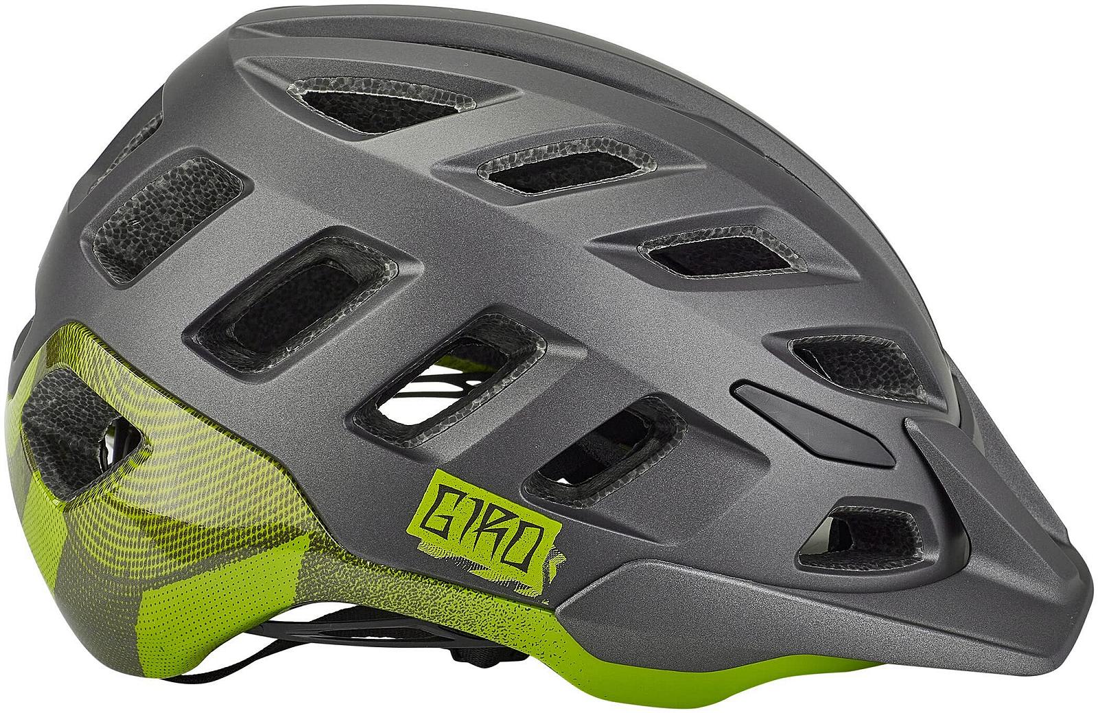 Шлем Giro Radix mat metallic black/ano lime M, фото №4