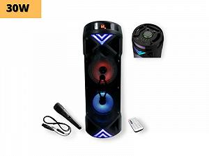 Портативний колона бумбокс XPRO ZQS6201 сумка 30Вт USB SD FM радіо Bluetooth 1 мікрофон ДУ (MER-15654) synthetic.ua - Фото 1