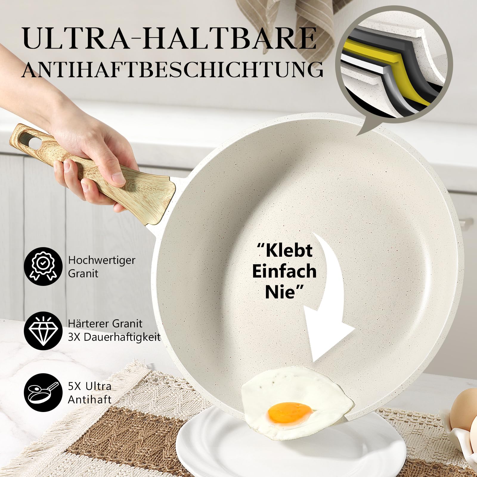 Сковорода Тип Ceramic GiPP 24 см Антипригарне покриття, фото №4 Сковорода Тип Ceramic GiPP 24 см Антипригарне покриття, фото №4