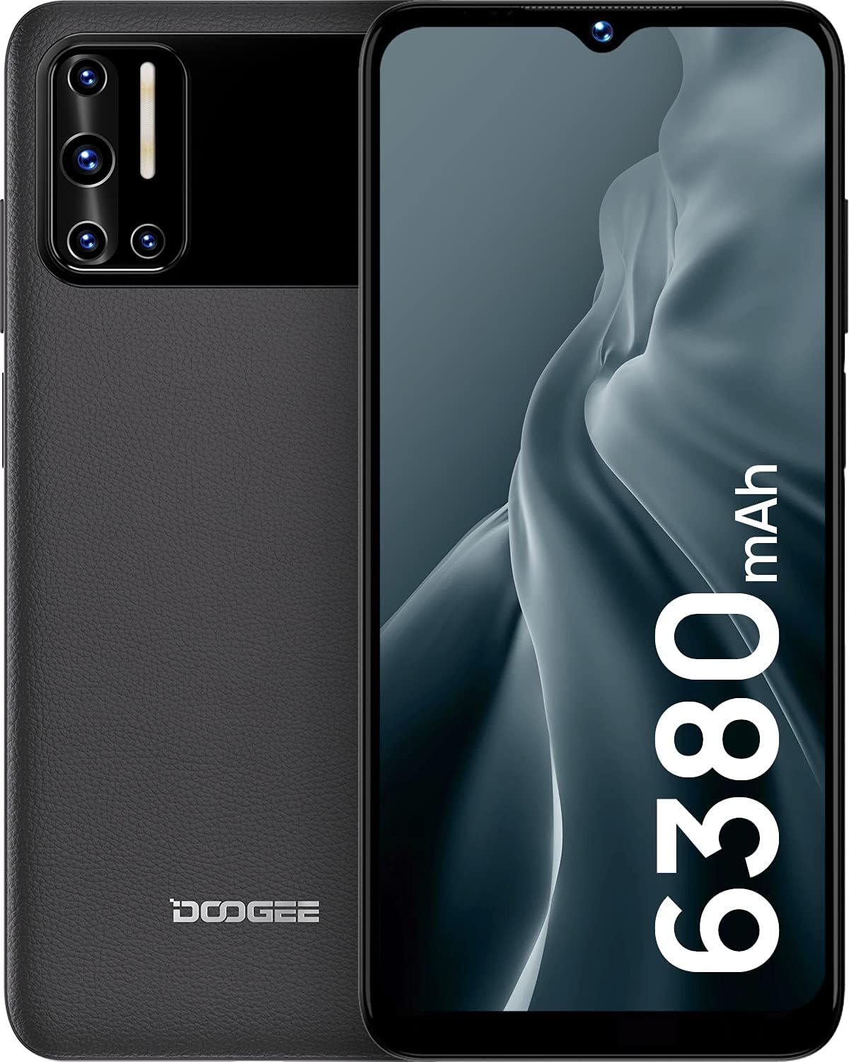 Смартфон 6.52" DOOGEE N40 Pro 6/128Gb 4G 2-SIM 20/16Мп 8 ядер Android 11 Black, фото №1