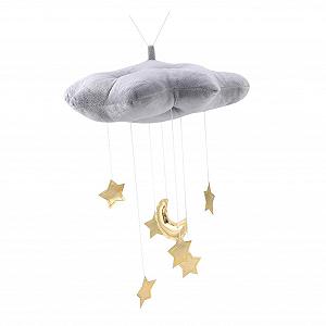 Игрушка ibasenice Pack of 3 Play Tent Hanging Toy Ceiling Hanging Decoration Cloud Wall Decoration Star Ornament Clouds Stars Moon Garland Wedding Decoration DIY Pendant synthetic.ua - Фото 1