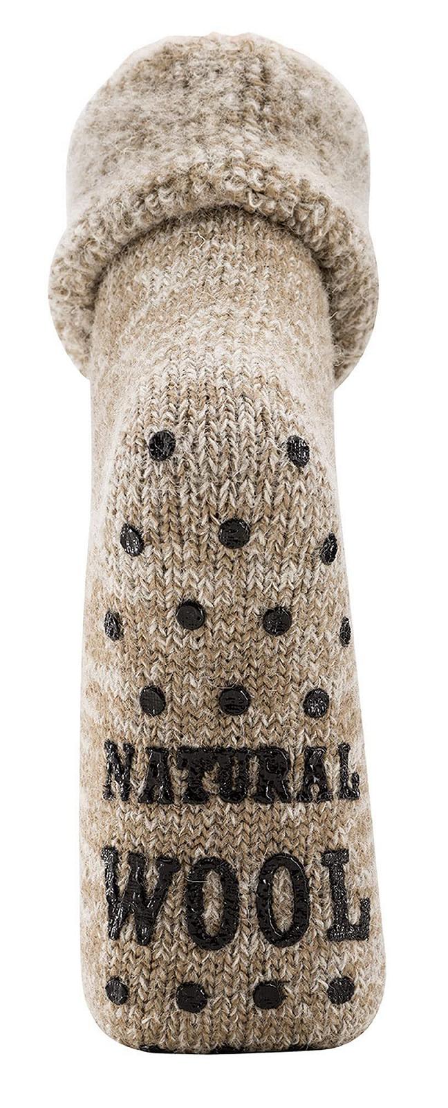 Термоноски Wowerat Шерстяные с начесом внутри ABS принт, фото №3