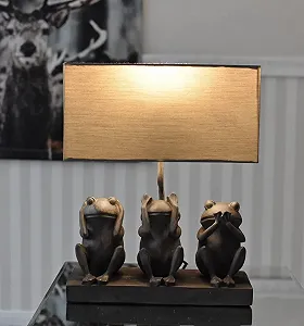 Настольная лампа Palazzo cw605 Лягушка в стиле кантри synthetic.ua - Фото 1