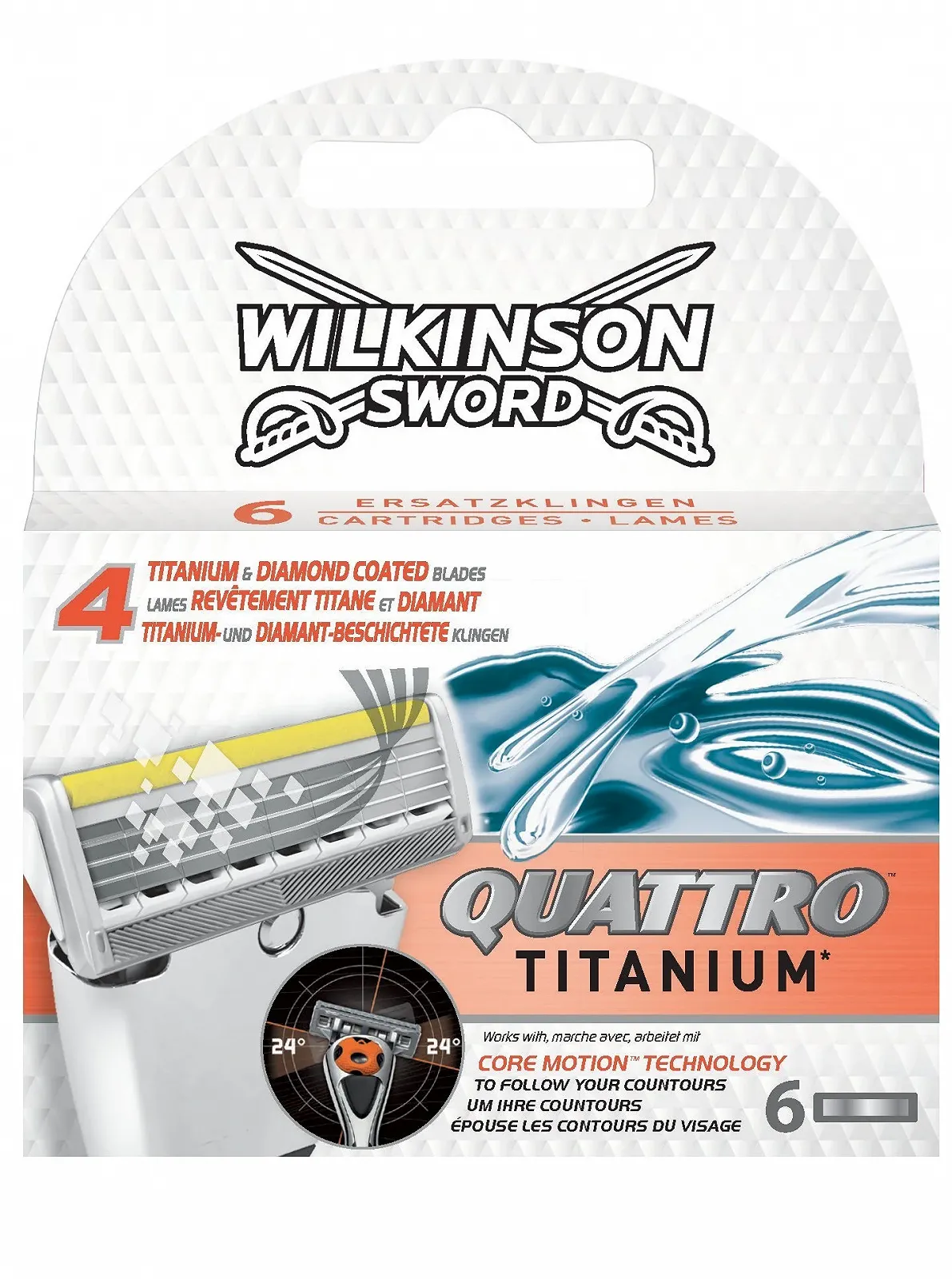 Сменные лезвия Wilkinson Quattro Core Motion для мужчин, фото №1 Сменные лезвия Wilkinson Quattro Core Motion для мужчин, фото №1