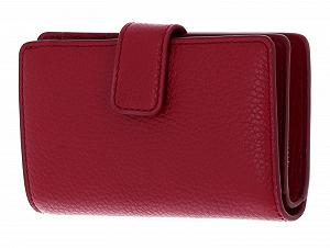 Кошелек Coccinelle Metallic Soft Mini из кожи Grained Leather Sangria, Sangria, стандартный размер, Modern - Фото 1