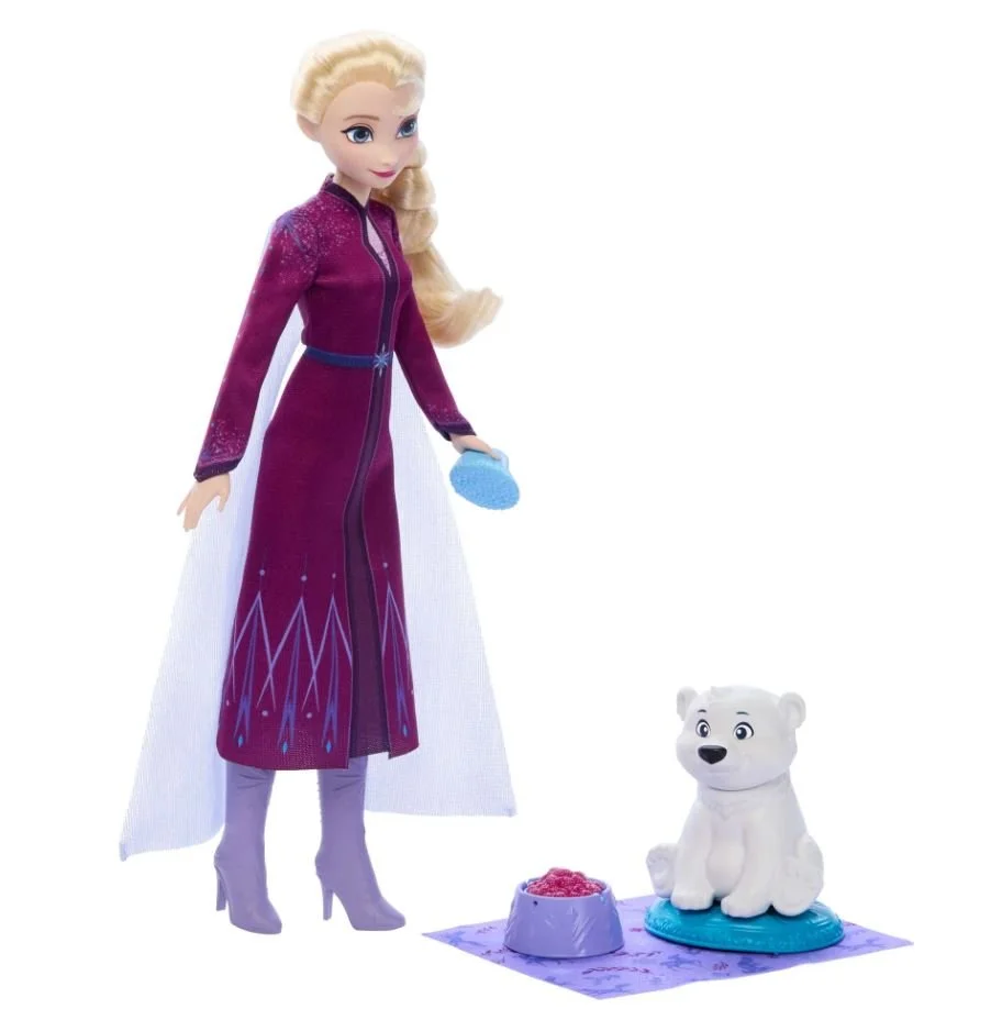 Лялька Elsa з ведмедями Mattel Frozen – набір Animals of Arendelle, фото №1