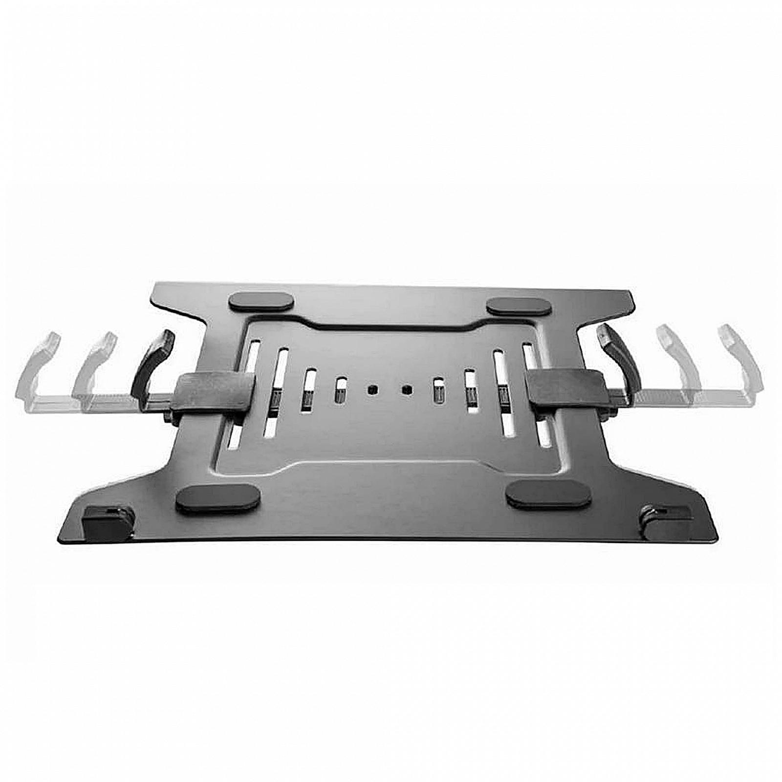 Полиця для ноутбука Wiltec для тримача монітора, сталева з регулюванням ширини, тримач для ноутбука, сумісний з VESA 100 x 100 і 75 x 75, фото №6