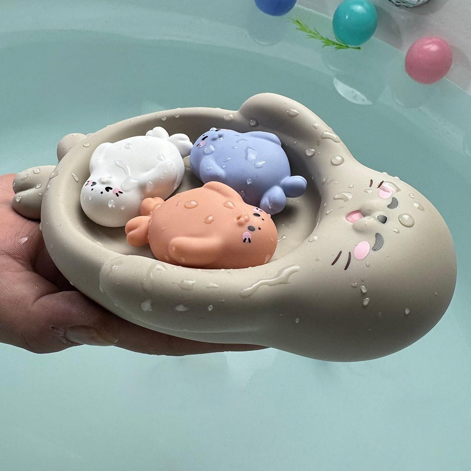 Набор игрушек для ванны Видра Гипопотам, фото №8