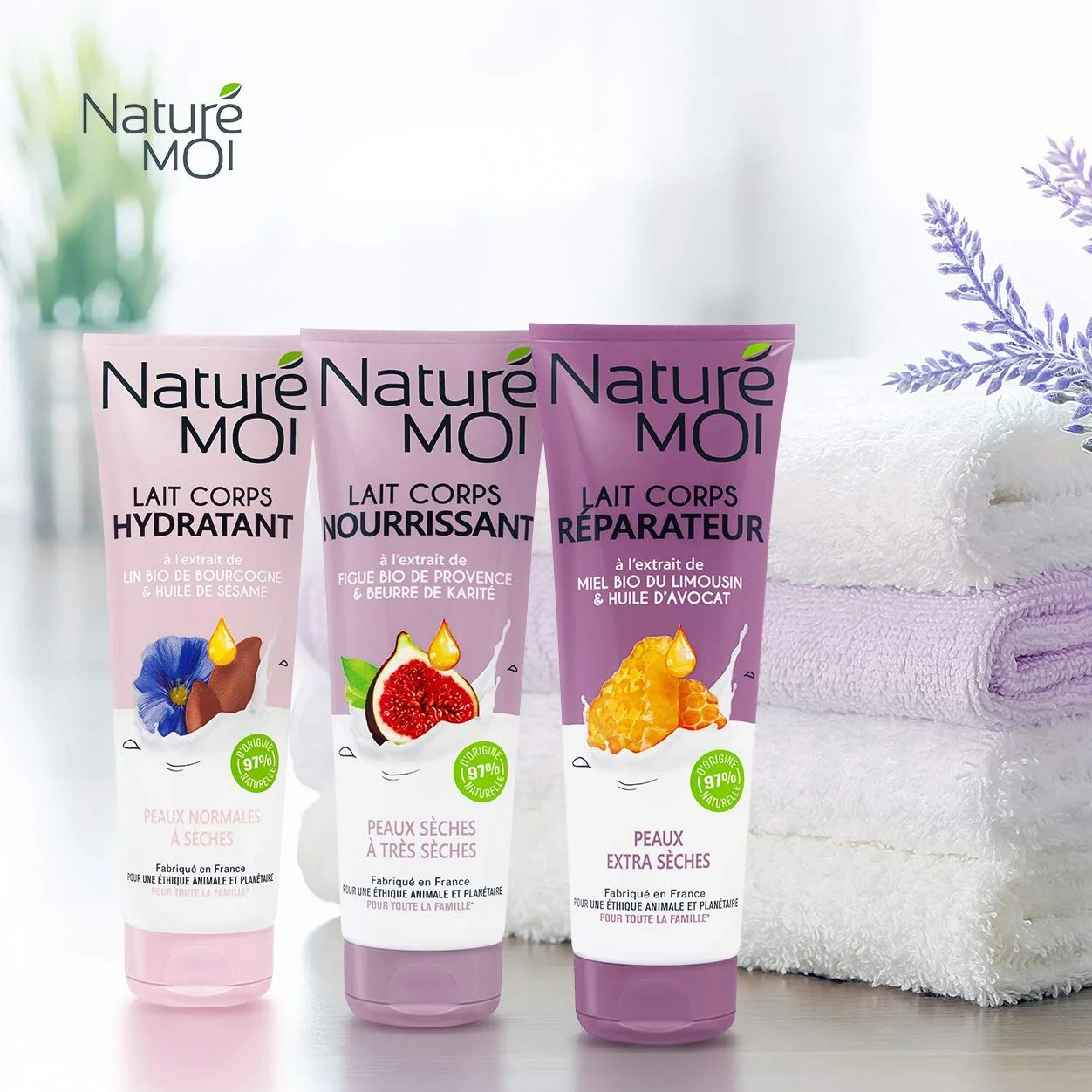 Молочко для тела Nature Moi с органическим экстрактом меда из Лимузена и маслом авокадо - Питает и увлажняет - для очень сухой кожи - 250 мл, фото №2