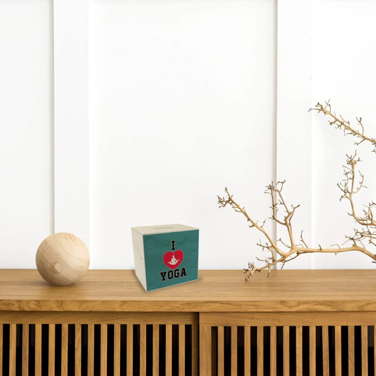 Скарбничка I love Yoga Дерев'яна Килимок для йоги, фото №2