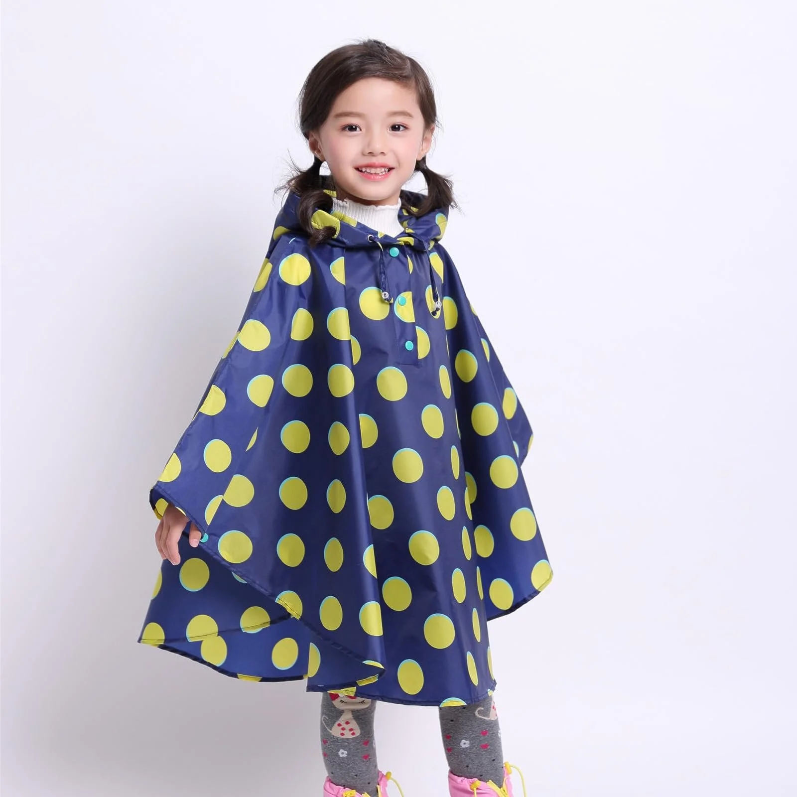 Дитячий водонепроникний дощовик Beokeuioe з капюшоном, фото №7