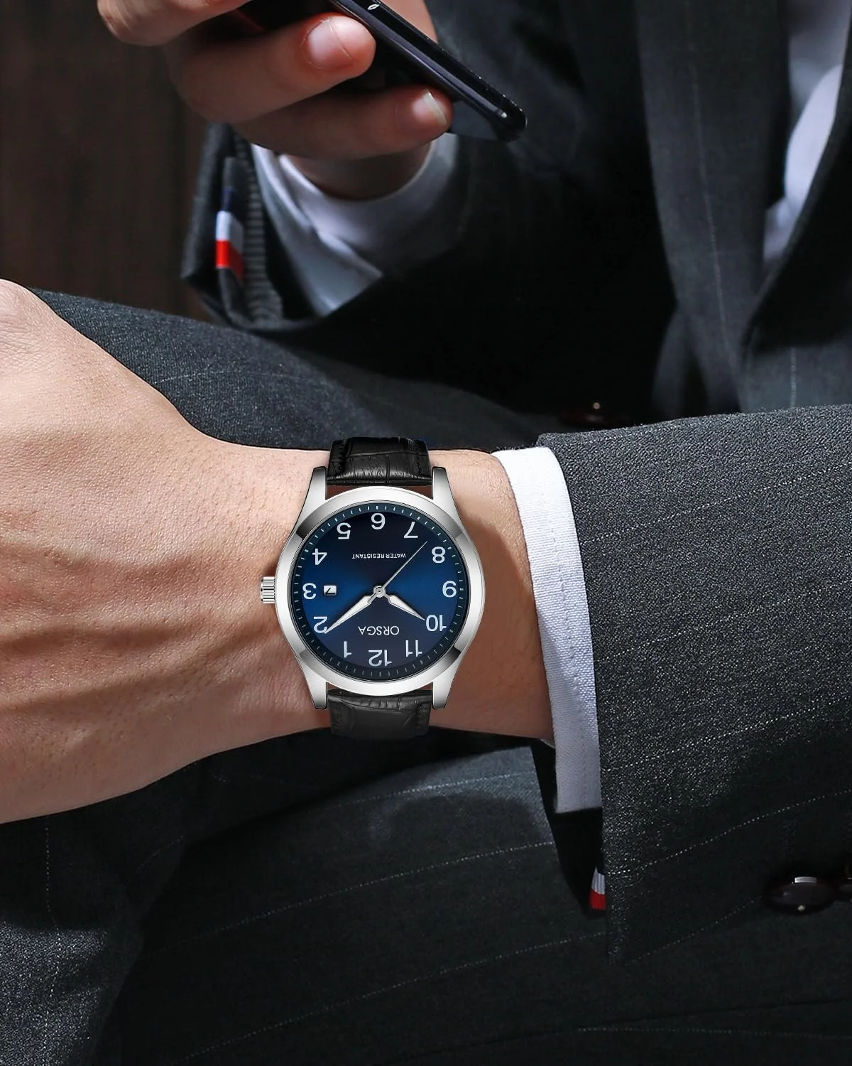 Часы CIVO Мужские Аналоговые Кожаный Ремешок из Нержавеющей Стали Водонепроницаемые Люминесцентные Дата Классические Бизнес Кварцевые, фото №5 Часы CIVO Мужские Аналоговые Кожаный Ремешок из Нержавеющей Стали Водонепроницаемые Люминесцентные Дата Классические Бизнес Кварцевые, фото №5