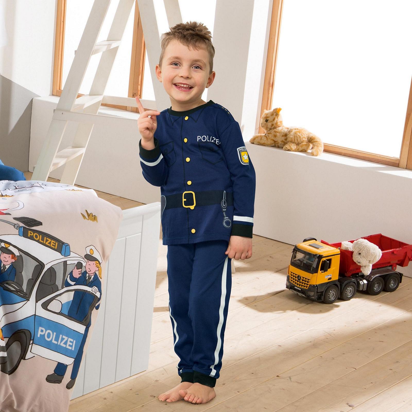 Детская пижама Erwin Müller с принтом, трикотаж интерлок, фото №3 Детская пижама Erwin Müller с принтом, трикотаж интерлок, фото №3