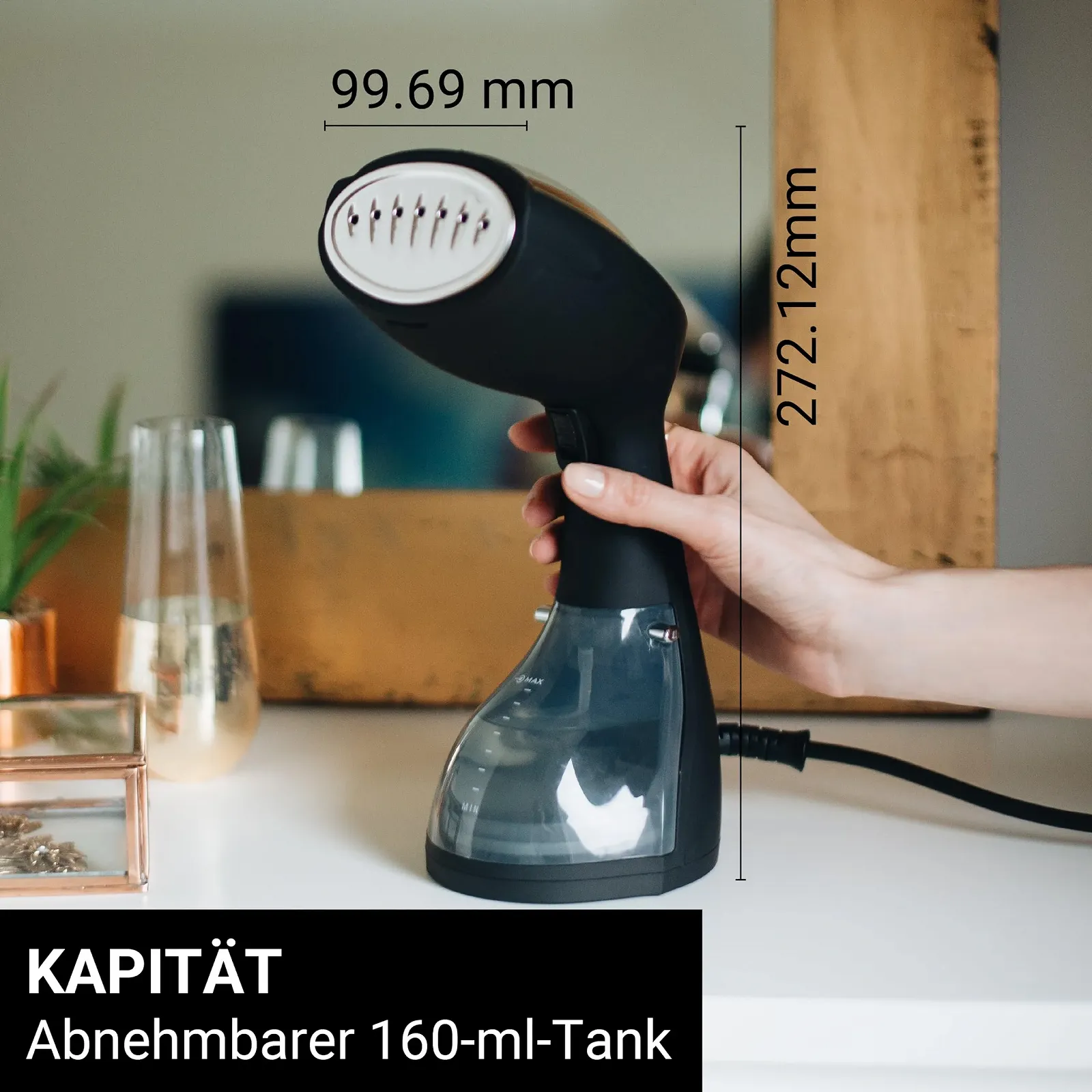 Портативный отпариватель SteamOne EUTAC140B 1400 Вт 24 г/мин 260 мл, фото №6