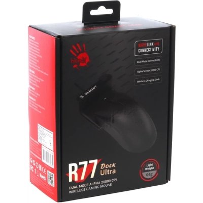 Мышка A4Tech Bloody R77 Ultra Wireless Dock Black (4711421003575), фото №9