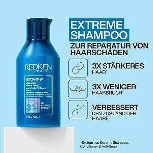 Шампунь Redken Extreme для ломких и поврежденных волос, с соевыми протеинами, керамидами, Sepicap и аргинином цена на synthetic.ua - Фото 1 Шампунь Redken Extreme для ломких и поврежденных волос, с соевыми протеинами, керамидами, Sepicap и аргинином synthetic.ua - Фото 1