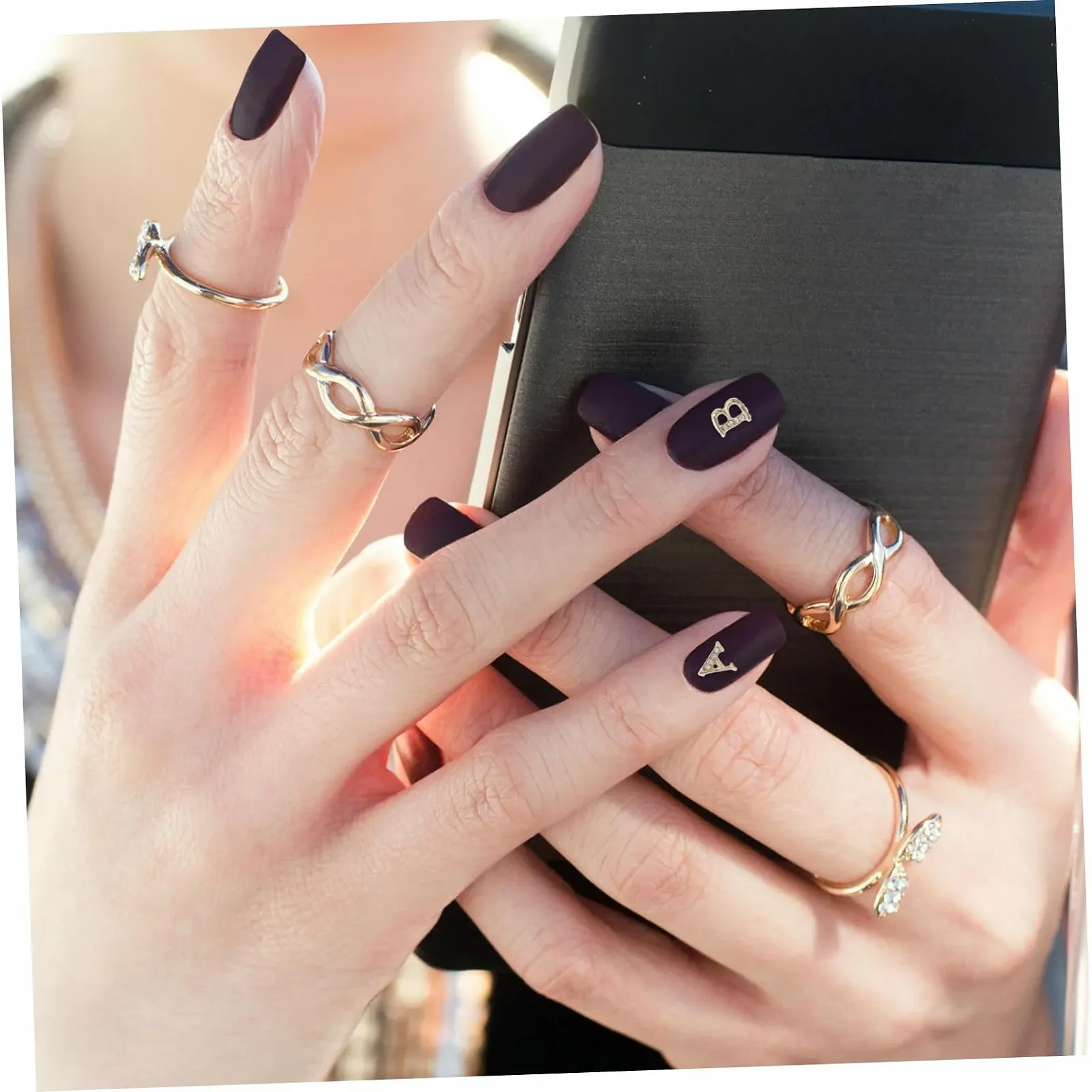 Набір прикрас для манікюру: Шарми-літери, Стрази, Комплект, фото №2