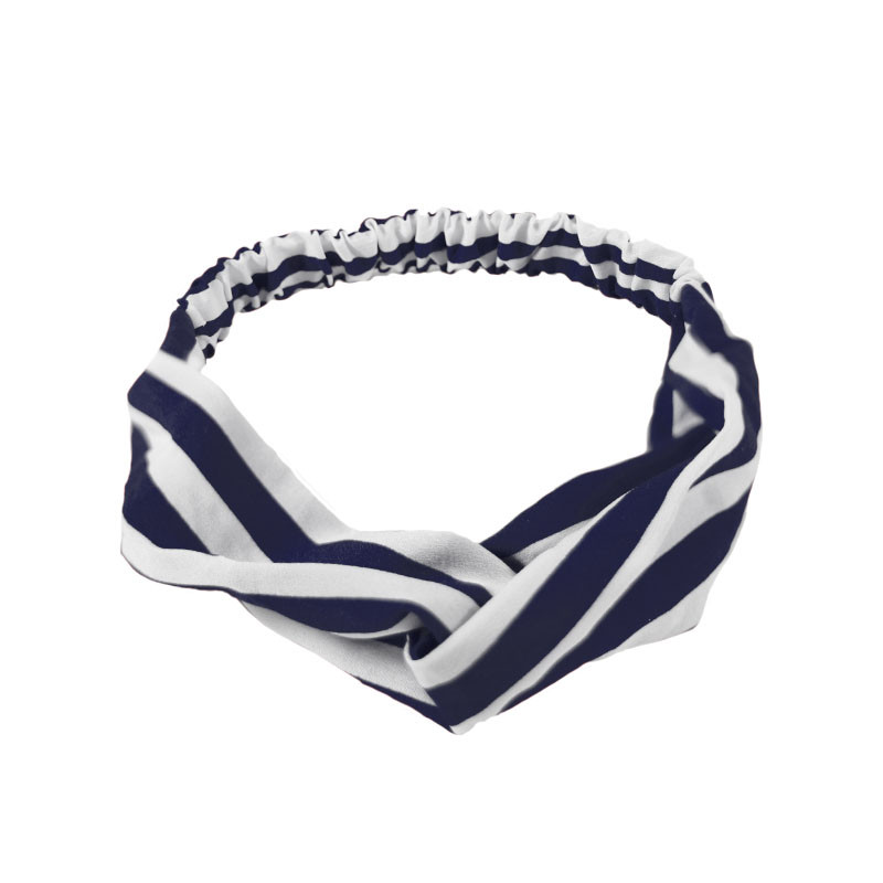 Пов'язок для фіксації волосся Lesko 1001 Полотаний Блакитний MB, фото №1