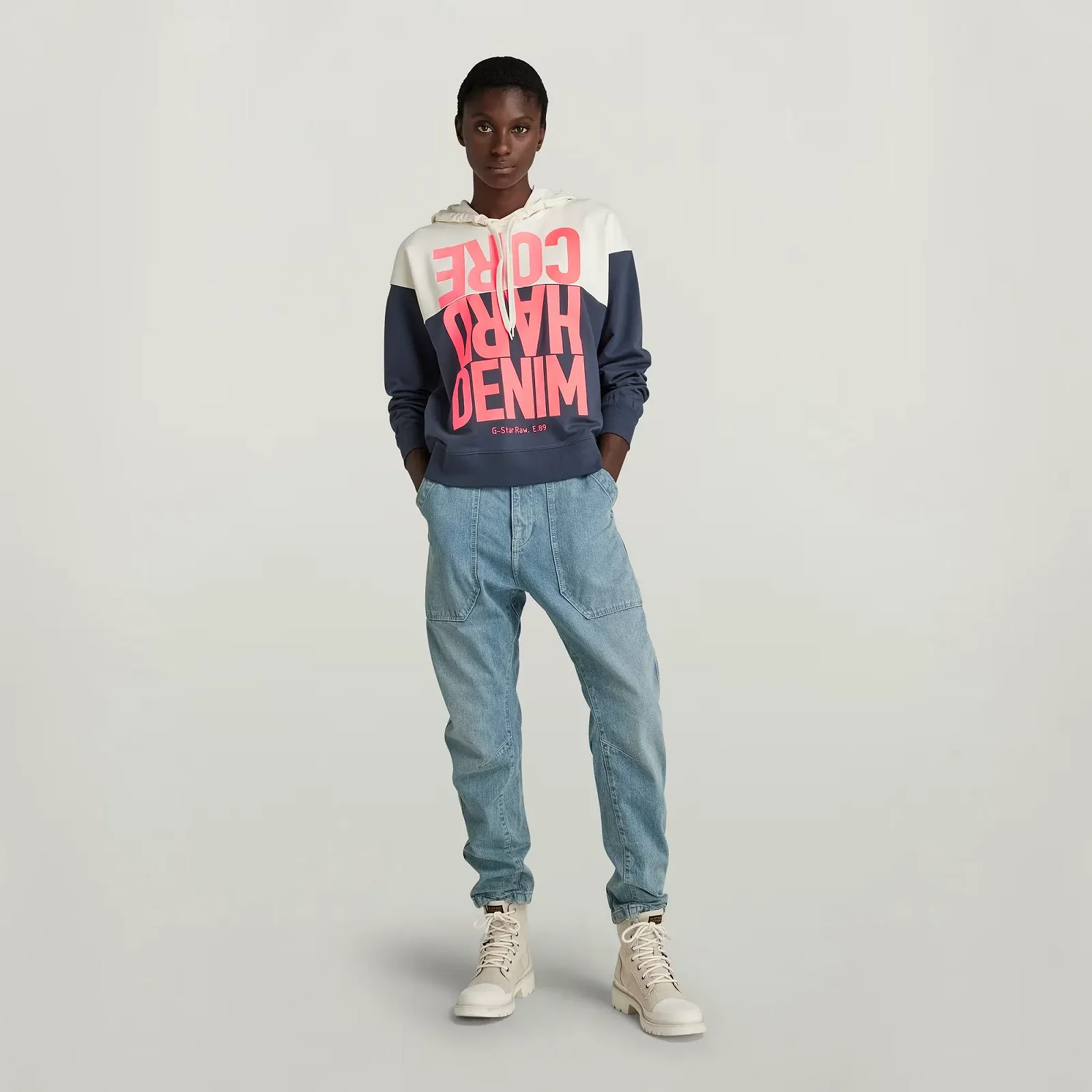 Жіночий світшот G-Star RAW Hard Core Denim Hoodie Color B - S, фото №6