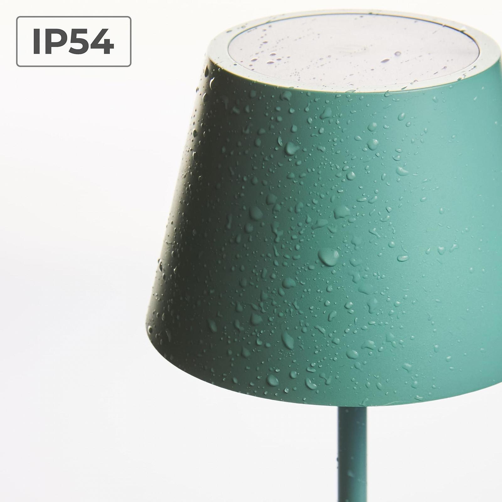 Настільна світлодіодна лампа ROLF KERN Club акумуляторна сенсорна 38 см Turquoise, фото №4