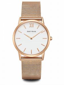 Женские часы Eastside 10080027, аналоговые, японский кварцевый механизм, браслет из нержавеющей стали, розовое золото, 3 ATM, без мотива - Фото 1