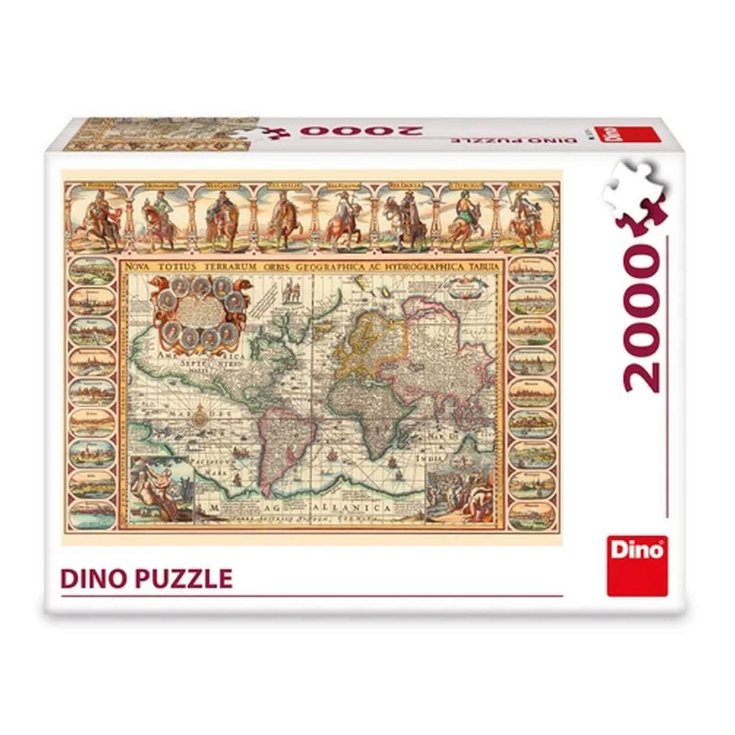 Пазл Dino Историческая карта мира 2000 элементов, фото №3 Пазл Dino Историческая карта мира 2000 элементов, фото №3