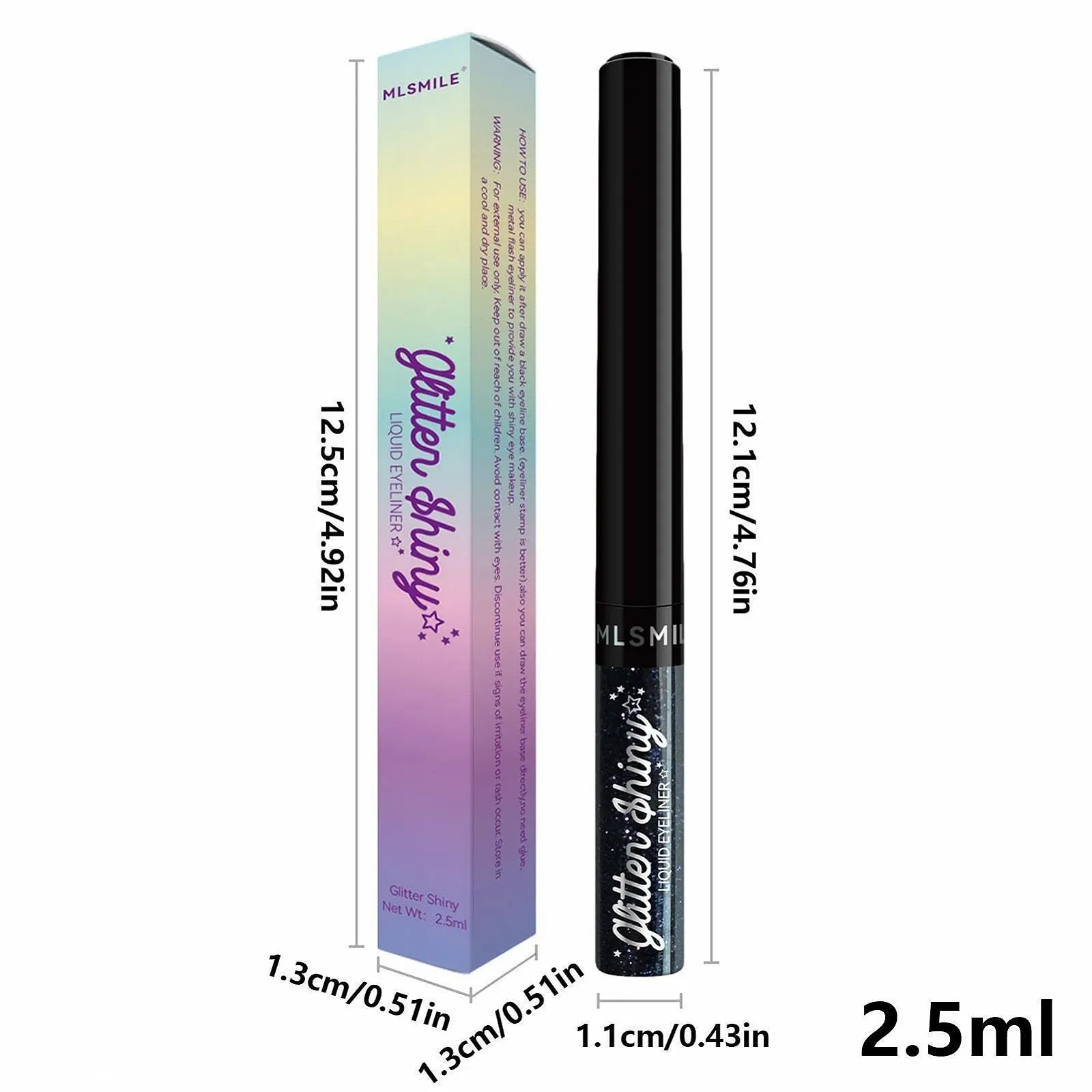 Рідка Підводка для очей Fowybe з глітером Neon Rainbow, фото №4 Рідка Підводка для очей Fowybe з глітером Neon Rainbow, фото №4