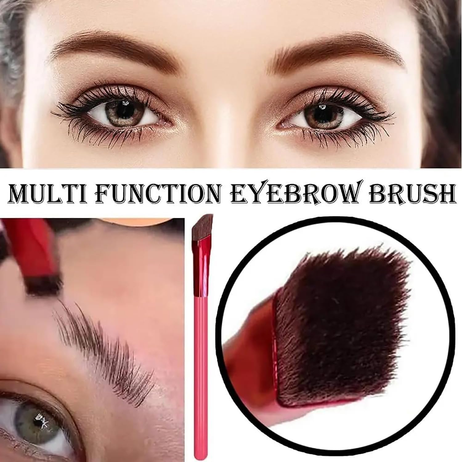 Набір для догляду за бровами Anjoize 4D Hair Stroke Brow Stamp Brush 3 кольори, фото №4