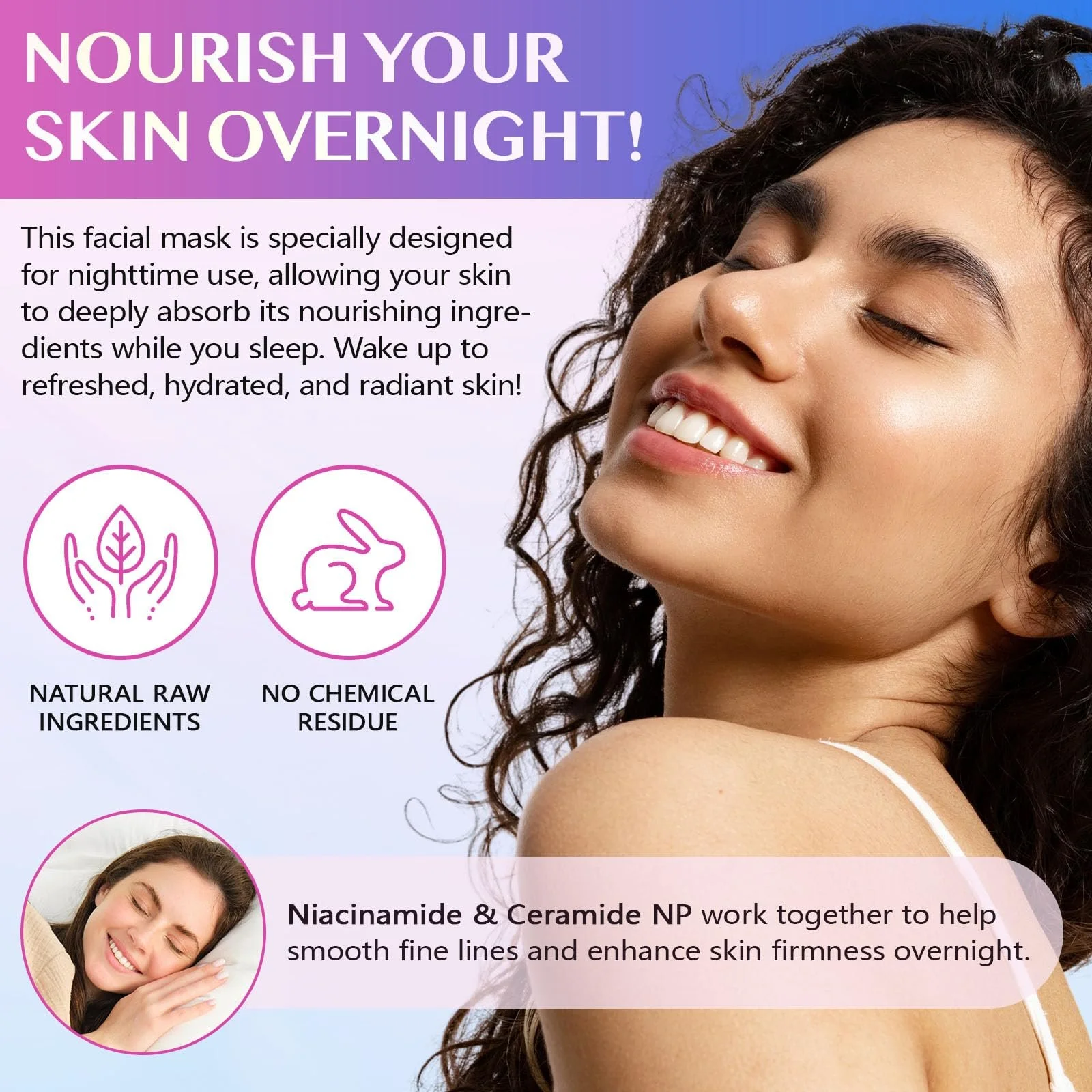 Нічна маска Collagen Wrapping Mask, колагенова маска, зменшує провисання та тьмяність, фото №9