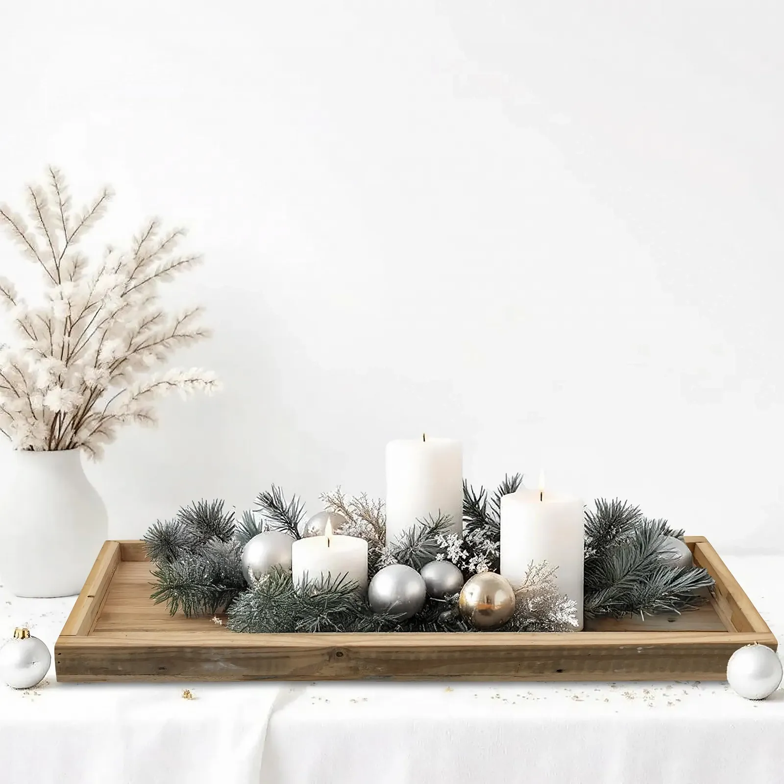 Дерев'яний Декоративний Піднос Натуральний з Бортиком, фото №7