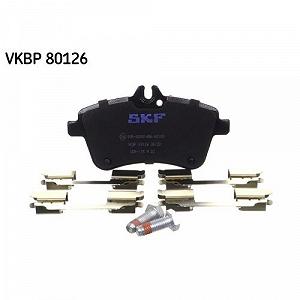 Комплект гальмівних колодок, дискове гальмо SKF VKBP 80126 для MERCEDES-BENZ передня вісь synthetic.ua - Фото 1