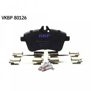 Комплект гальмівних колодок, дискове гальмо SKF VKBP 80126 для MERCEDES-BENZ передня вісь synthetic.ua - Фото 1