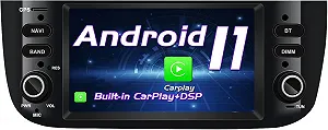 Штатная автомагнитола BOOYES для Fiat Linea Punto 2012-2015 / 6.2" / Сенсорная / 4/16Гб / Android 11 / Apple CarPlay / Android Auto / Bluetooth / WI-FI / GPS / USB / DAB+ - Фото 1