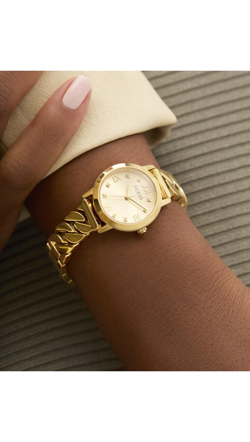 Женские часы GUESS Аналоговые GW0867L2 Шампань, фото №6 Женские часы GUESS Аналоговые GW0867L2 Шампань, фото №6