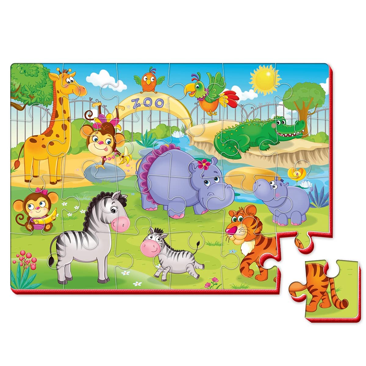 Пазл мягкий Zoo 24 детали, фото №1