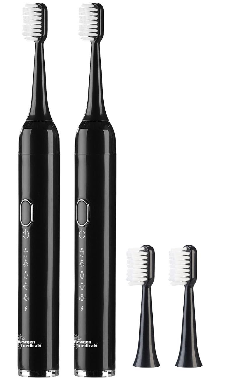Електрична звукова зубна щітка newgen medicals SZB-300 дорожній набір 25000 Гц 5 режимів USB із сумкою, фото №1