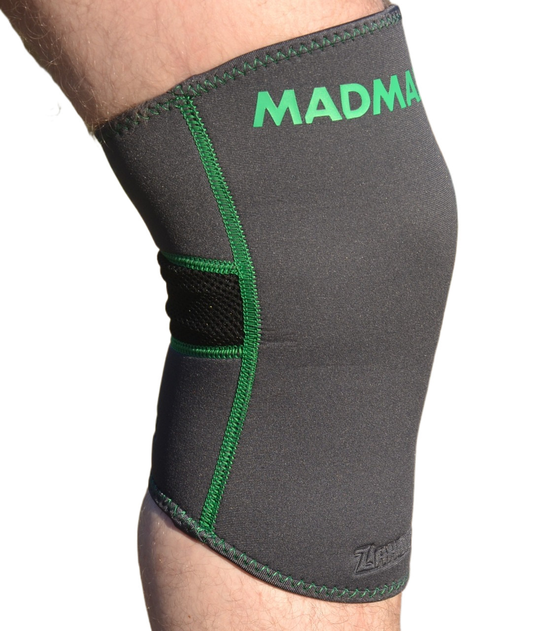 Наколінник MadMax MFA-294 Zahoprene Knee Support Dark Grey/Green 1шт M, фото №3
