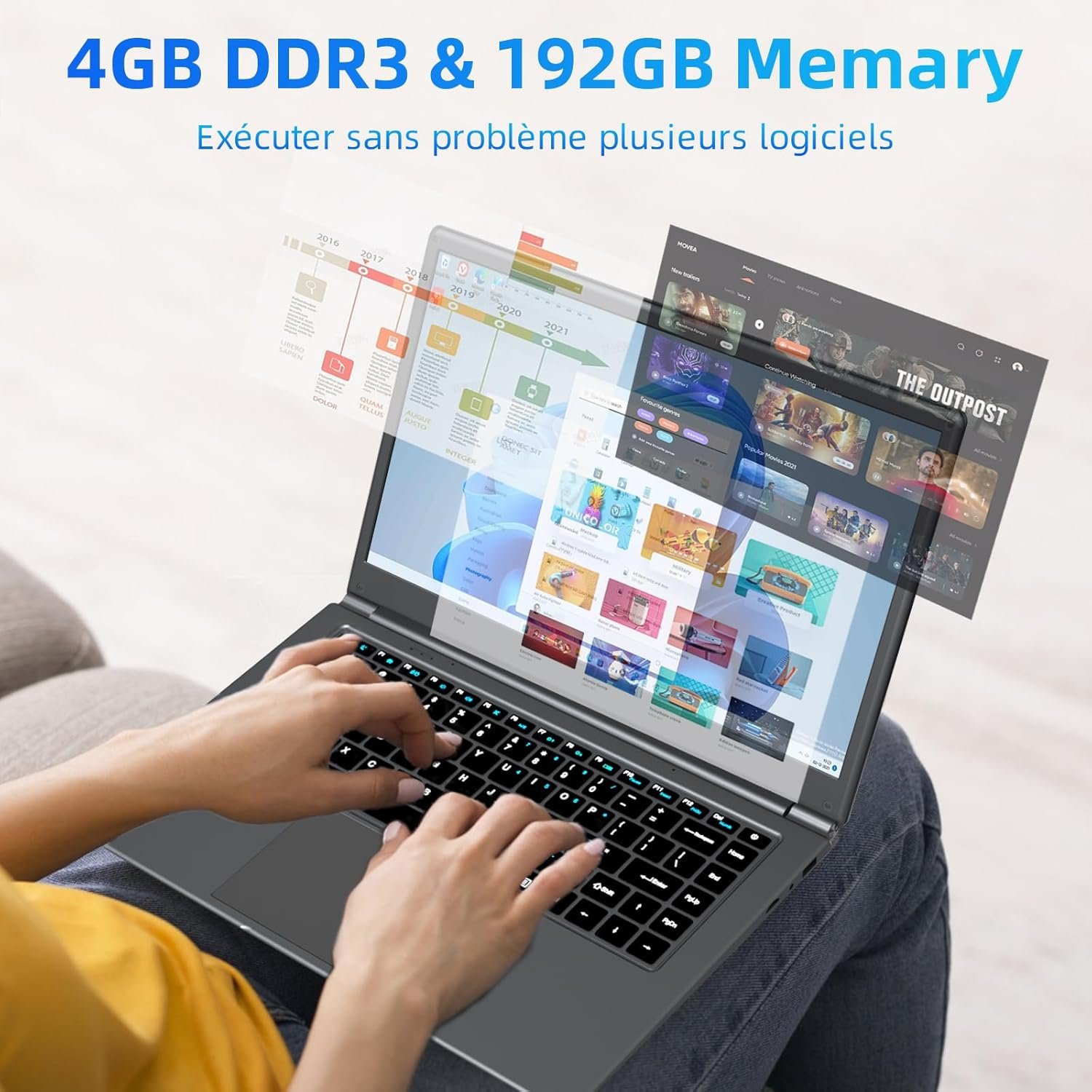 Ноутбук 15.6'' Waxuor Leadbook T15 Intel Celeron N3450 RAM 4GB SSD 128GBB Win11 (UKR), фото №6