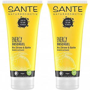 Гель для душу Sante Naturkosmetik Energy Organic Lemon & Quince 200 ml (упаковка з 2 шт.) - Фото 1