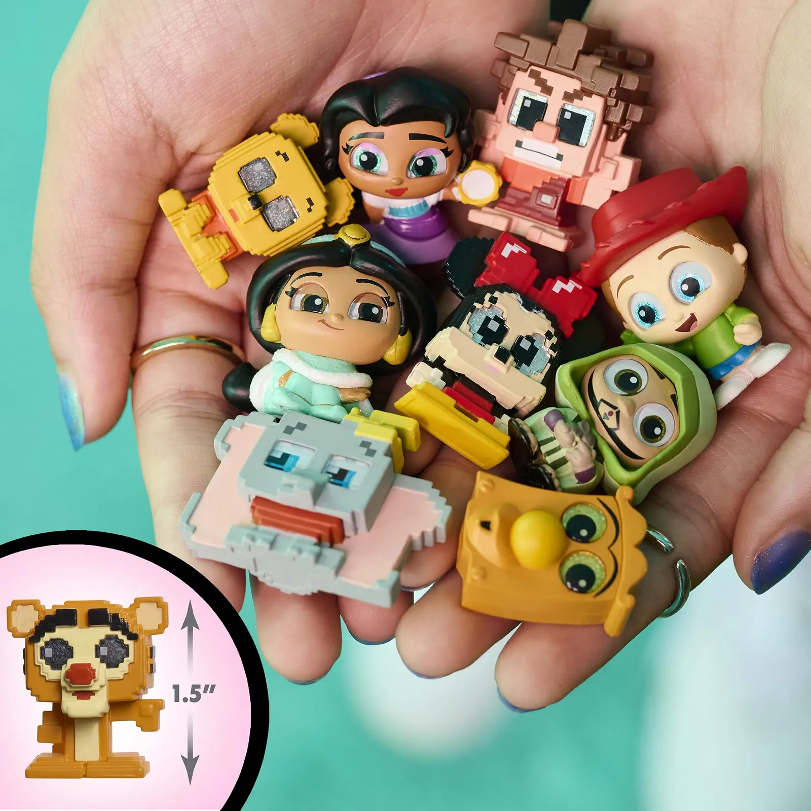 Коллекционные фигурки Disney Doorables Pixel Perfect Series 12 Mini Peek набор 4 шт., фото №4