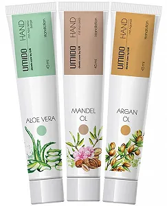 Набор лосьонов для рук UMIDO, 3 шт, 45 мл, Алое Вера, Миндальное масло, Аргановое масло - Фото 1