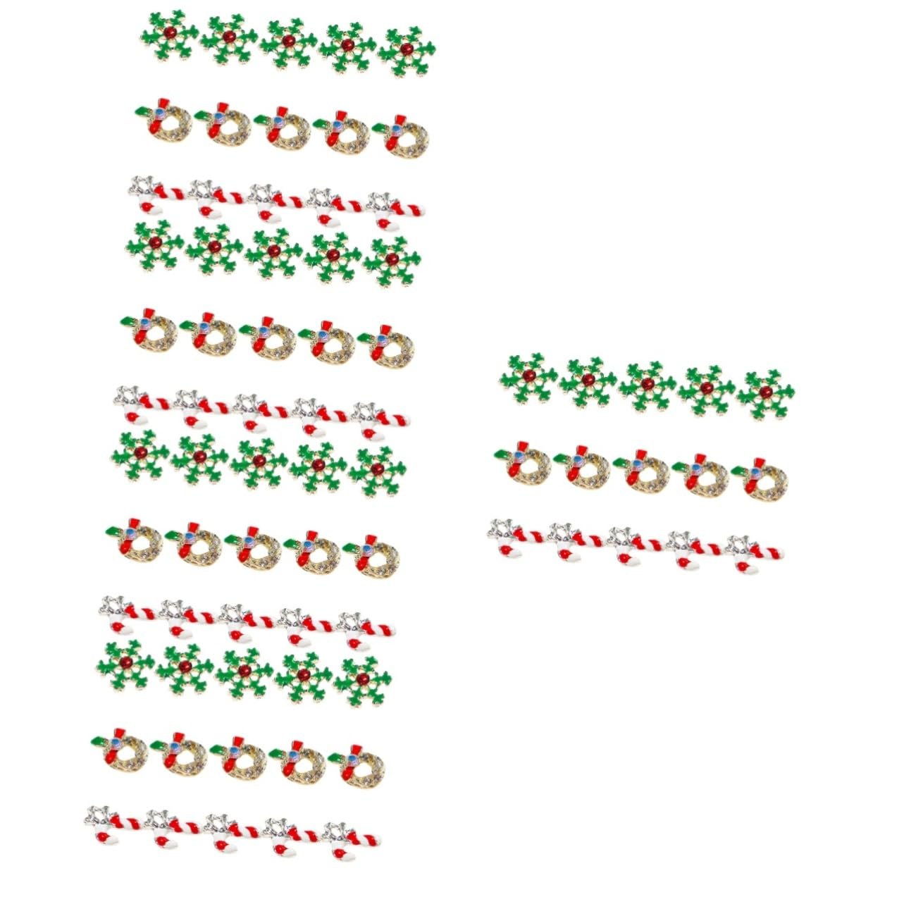 Наклейки для нігтів РіздвяніOOFAN 75 шт. Манікюрні, фото №1