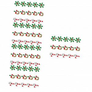 Наклейки для нігтів РіздвяніOOFAN 75 шт. Манікюрні - Фото 1