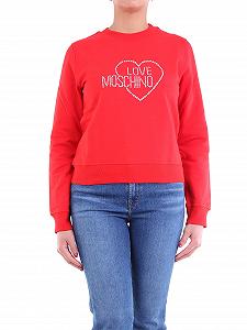 Свитер Love Moschino с длинными рукавами, сердцем и логотипом - Фото 1