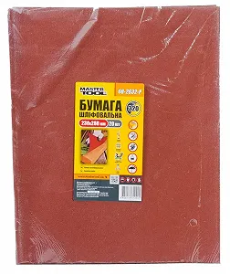 Папірна шліфовальна MASTERTOOL GM водонепроникна Р320 230*280 мм 20 шт 08-2632-Р - Фото 1