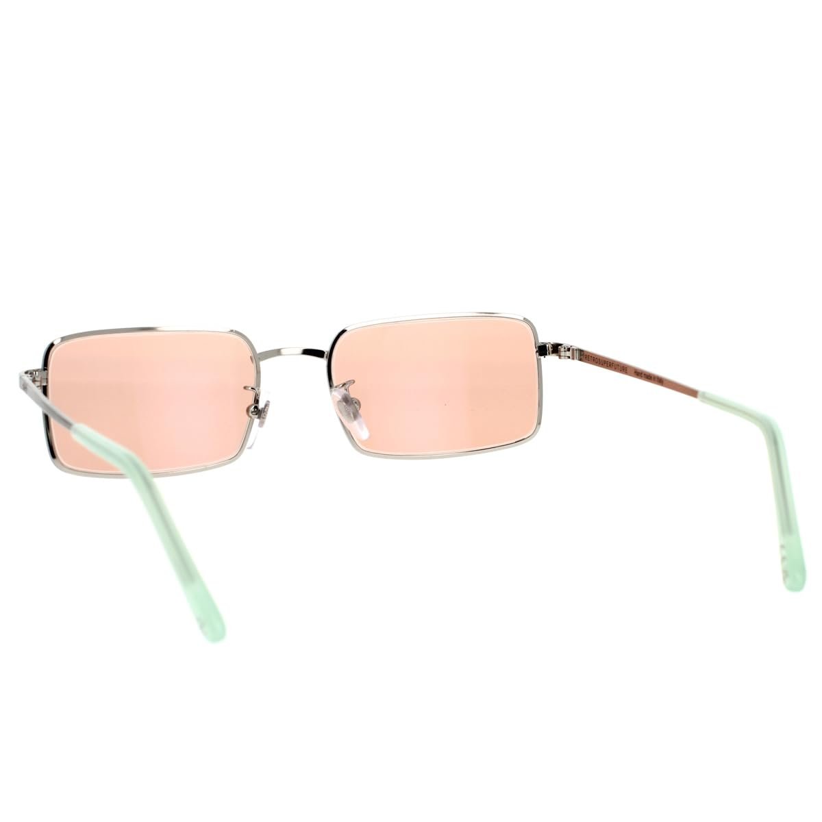 Сонцезахисні окуляри Retrosuperfuture Mineral Pink Line L6L 52/19/145, Сріблястий / чорний, фото №4