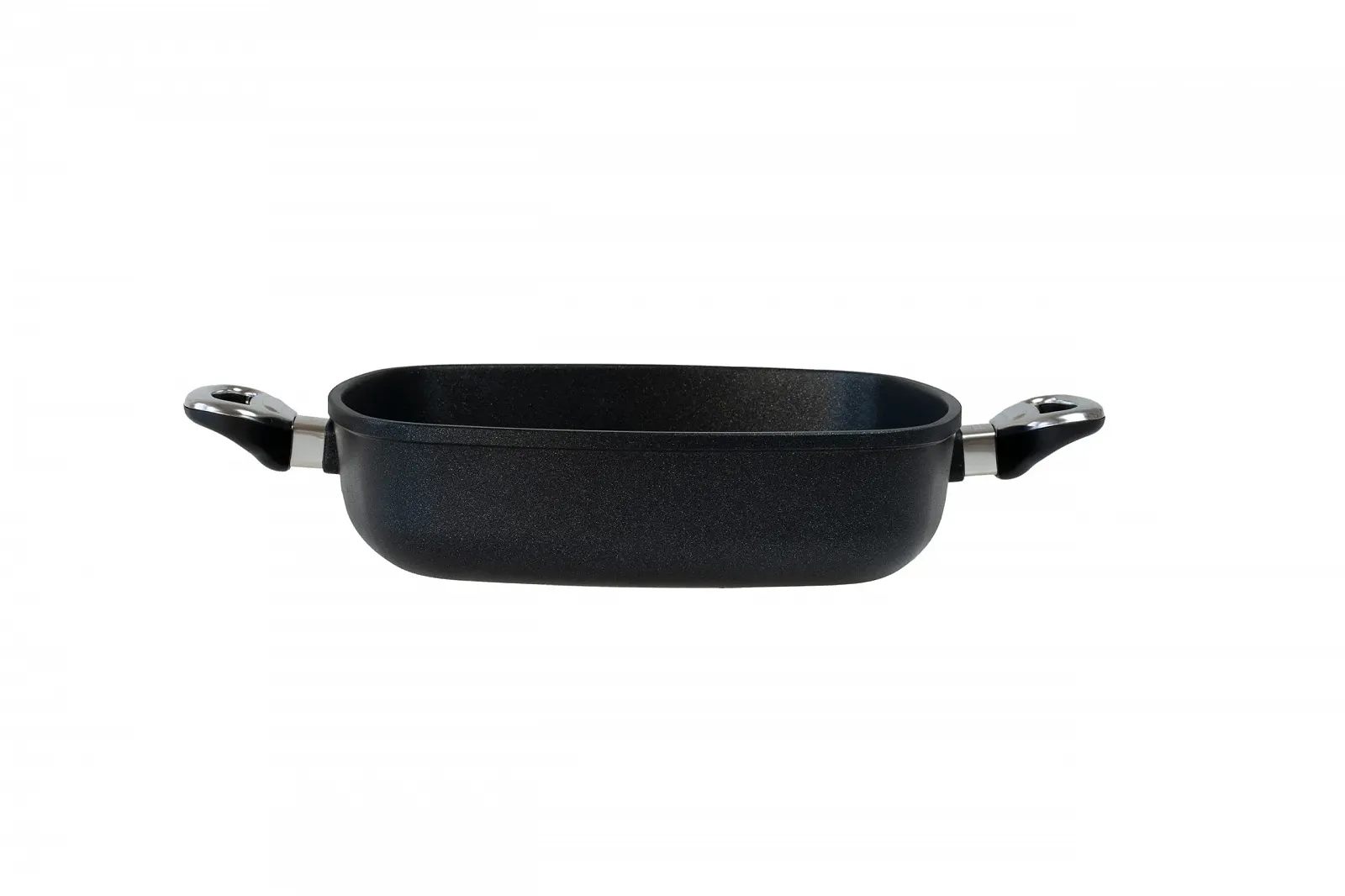 Противень для запекания квадратный 28 x 28 x 7 см Литой алюминий Черный, фото №1