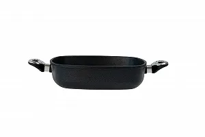 Противень для запекания квадратный 28 x 28 x 7 см Литой алюминий Черный - Фото 1