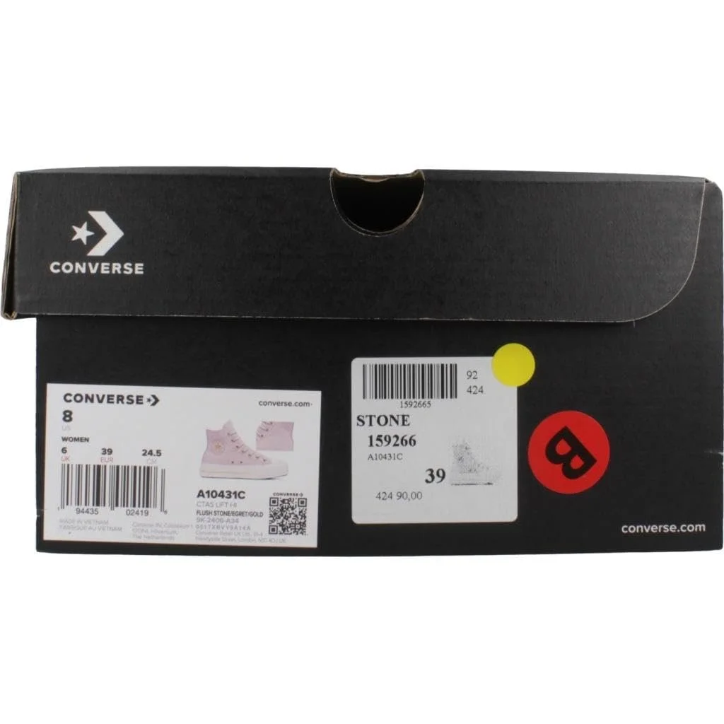 Кросівки Converse All Star Lift Сірий/Білий/Золотий, фото №8